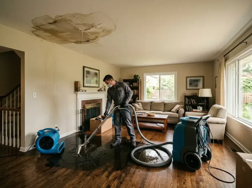 attic-pipe-burst-ceiling-drip-008 — frequently asked questions, Water Damage Restoration & Carpet Care in Wyandotte, MI